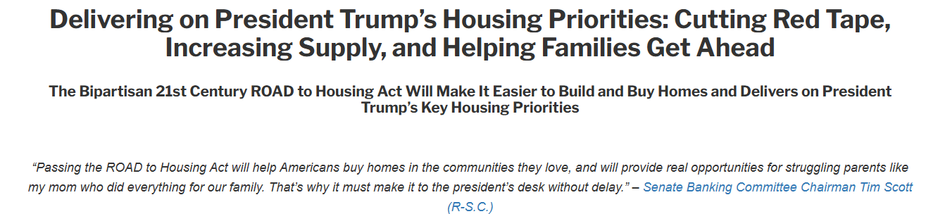 21st Century ROAD to Housing Act