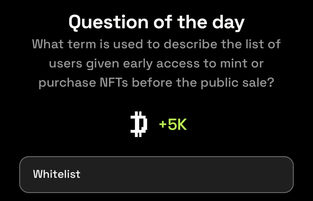 Question of the Day
