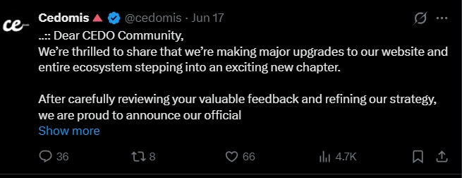 Cedomis Listing Date Post Re Launch Cedomis Listing Date Post Re Launch