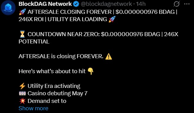 BDAG Aftersale and Casino launch