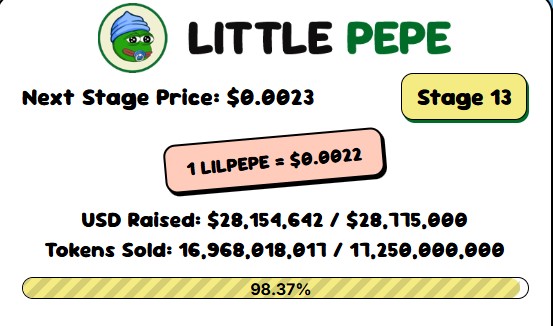 LITTLE PEPE PRESALE PRICE