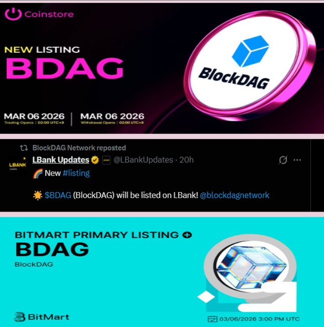 BlockDAG Exchange Listings