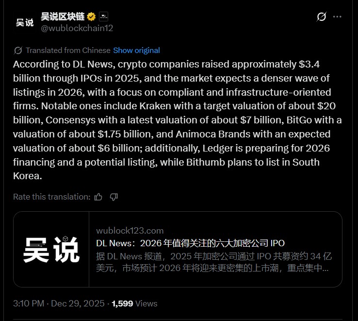 Crypto IPOs and Listings 2026