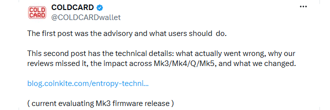 Mk3 Vulnerability Slipped Into the Firmware Code