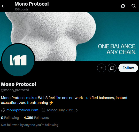 Mono Protocol on X Mono Protocol on X