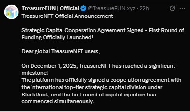 Treasure NFT Funding Details Treasure NFT Funding Details
