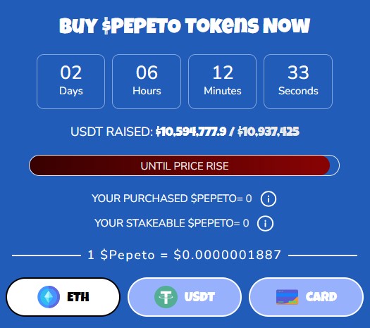 Pepeto Presale details Pepeto Presale details
