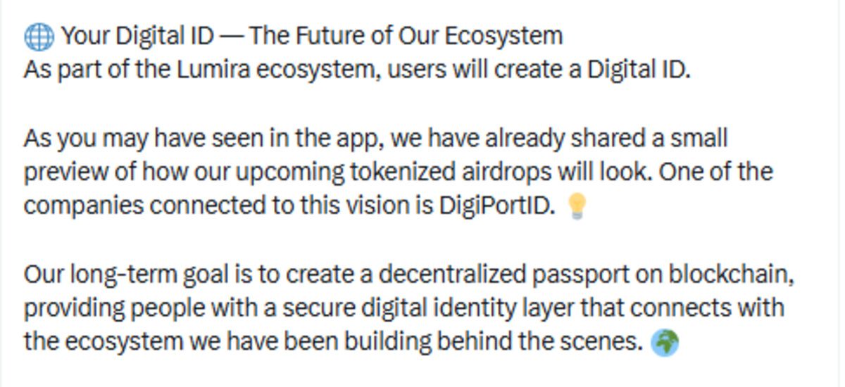 Mirex Network official X post screenshot showing Digital ID update Mirex Network official X post screenshot showing Digital ID update