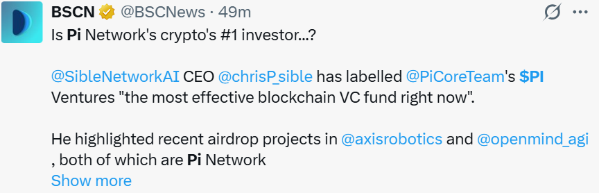Pi Network News Today: Pi Ventures Called a Top VC Fund Pi Network News Today: Pi Ventures Called a Top VC Fund