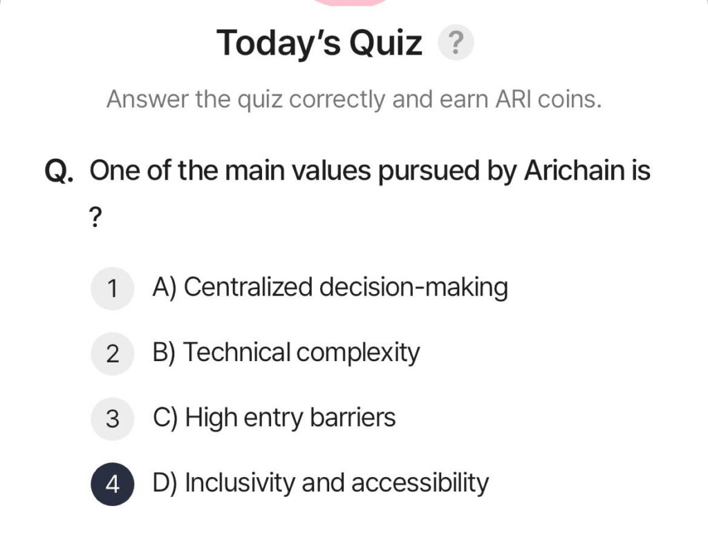ARI Wallet Daily Quiz Answer 17 May2025