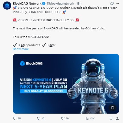 BlockDAG On X Tweet Official
