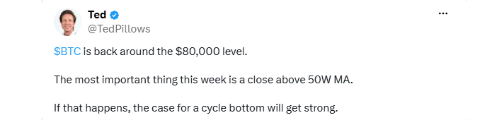 Analyst Ted Pillows BTC Forecast
