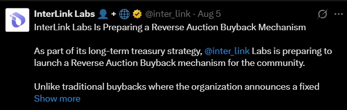 InterLink BuyBack News