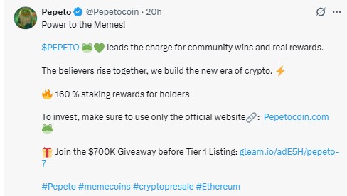 the official X post the official X post