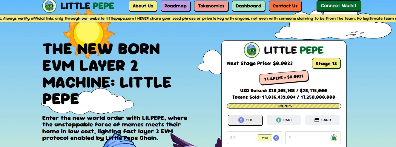 Official Little Pepe presale page Official Little Pepe presale page