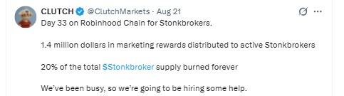 Clutch Markets confirmed StonkBroker Clutch Markets confirmed StonkBroker