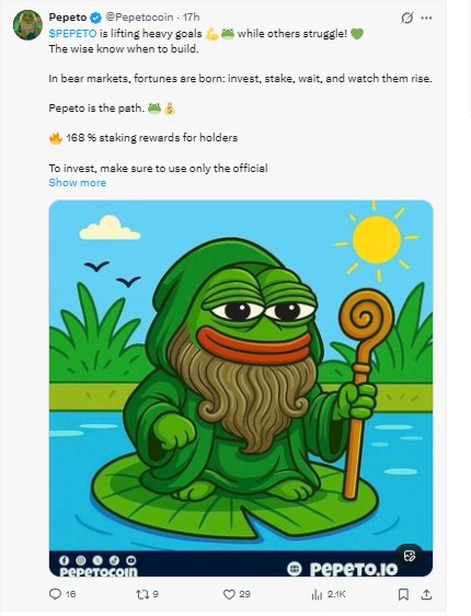 Official Post On X Pepeto