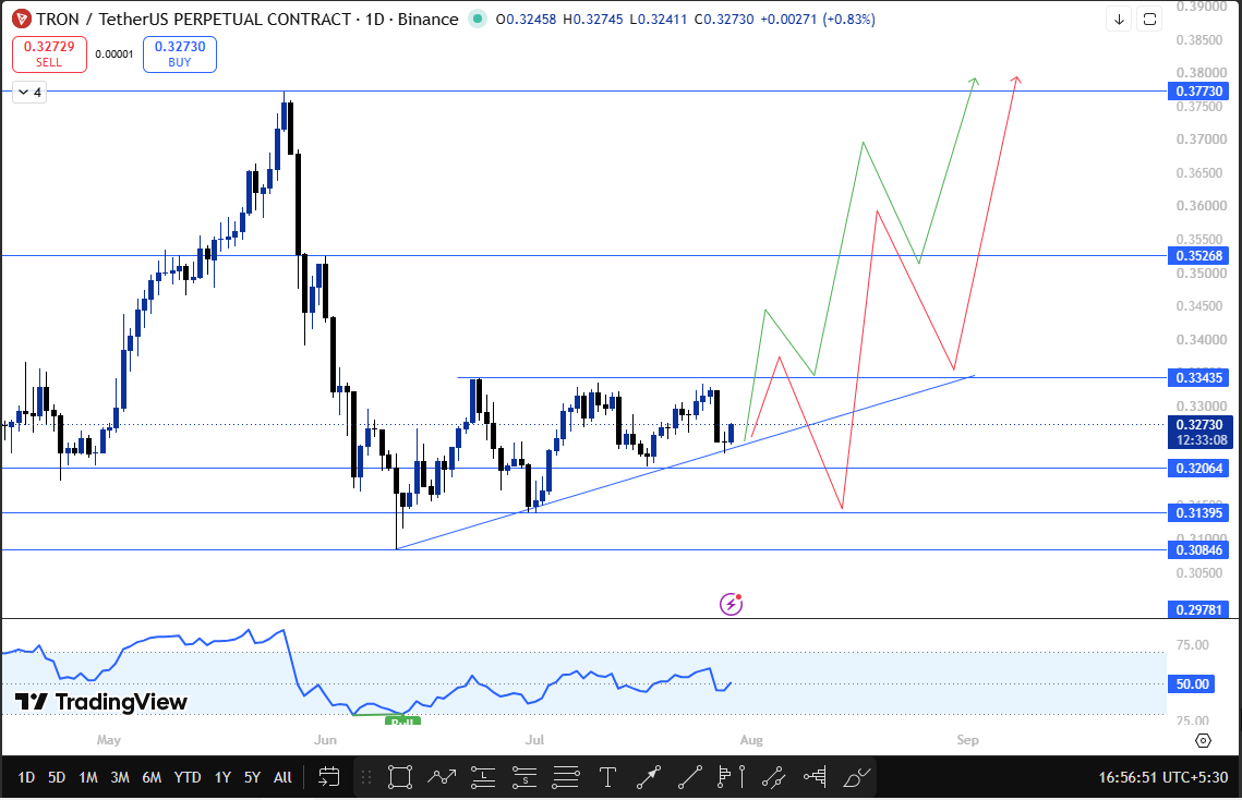 tron daily tf analysis