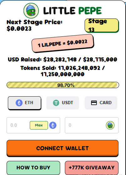 Little Pepe Presale Details