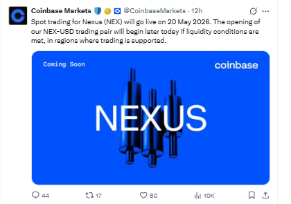 Nexuws Coinbase Listing