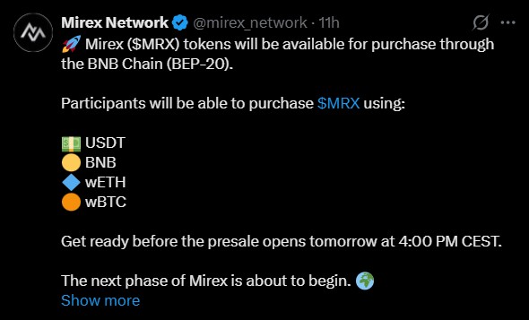 MireX Network presale MireX Network presale
