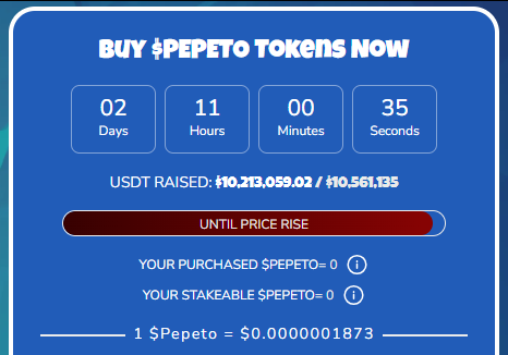 pepeto original webiste price