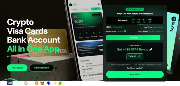 DigiTap Presale Price