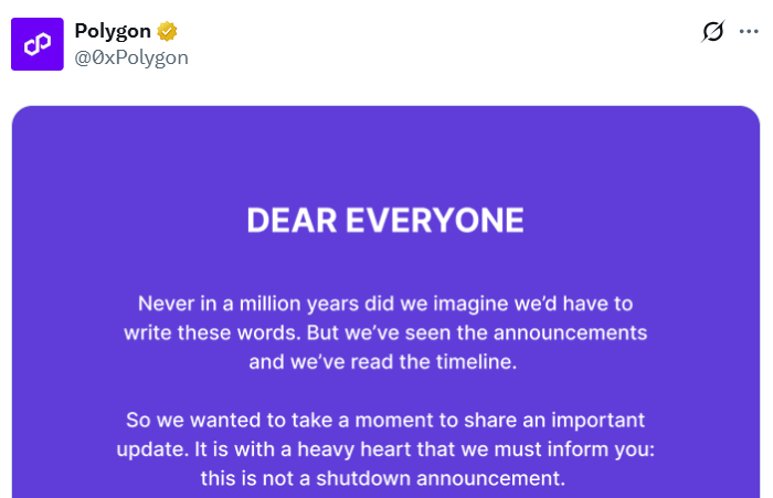 Polygon Announcement