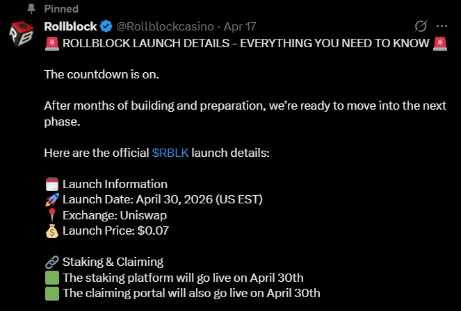 Rollblock Launch Date: What Actually Happened on Uniswap?