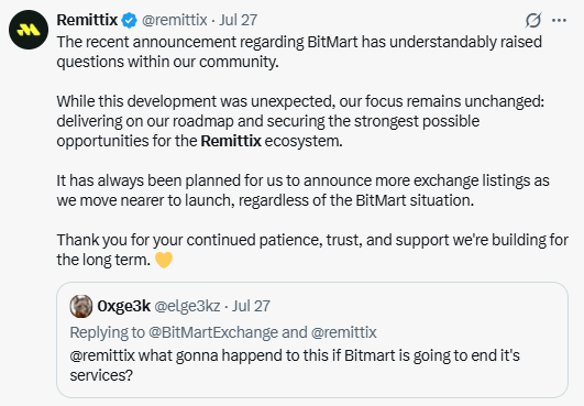 Remittix Exchange Listing Remittix Exchange Listing