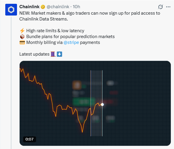 Chainlink News LINK price rises