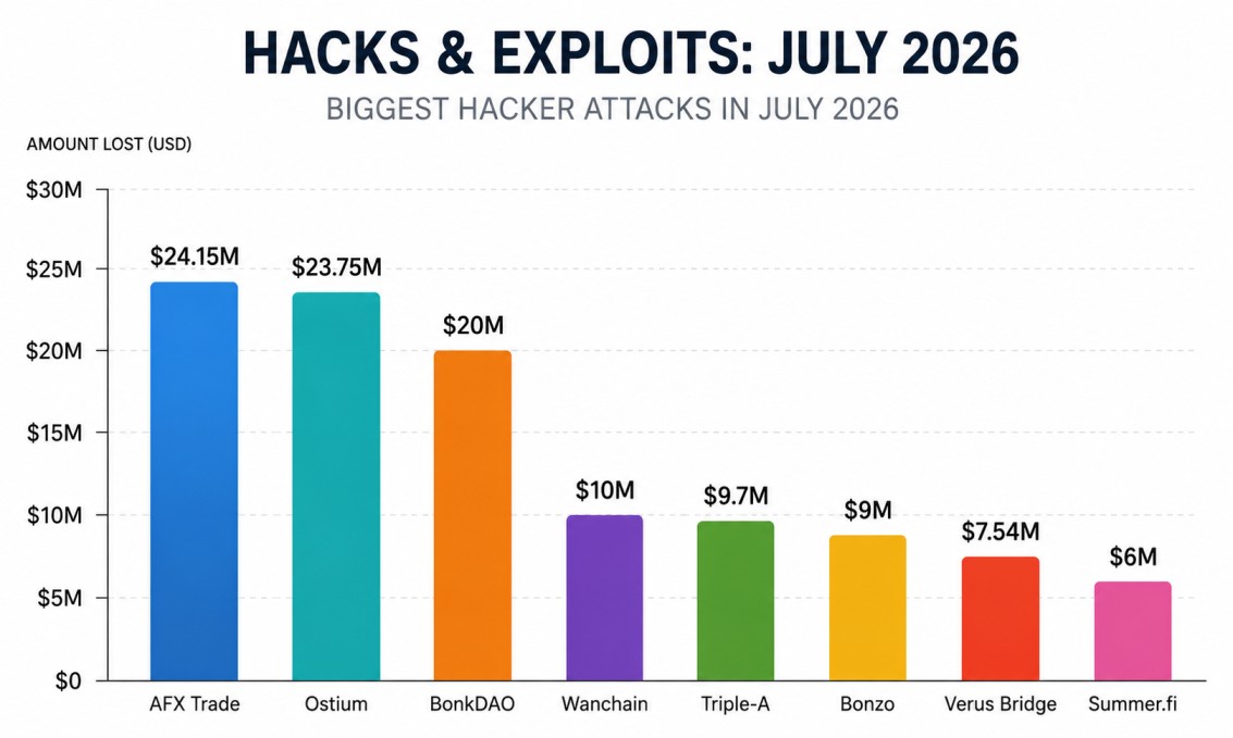 The 8 Biggest DeFi Exploits of July 2026