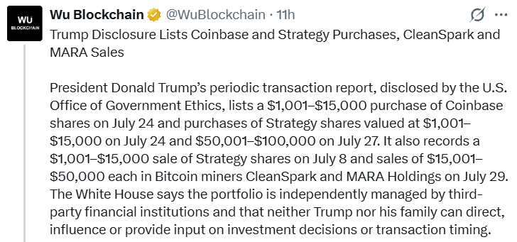 trump Share holdings trump Share holdings