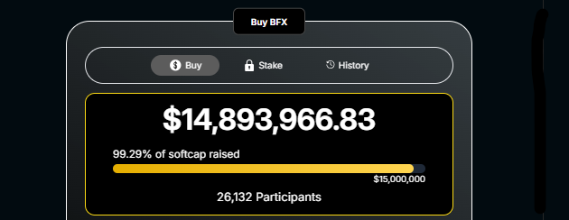 BlockchainFX Presale Progress BlockchainFX Presale Progress