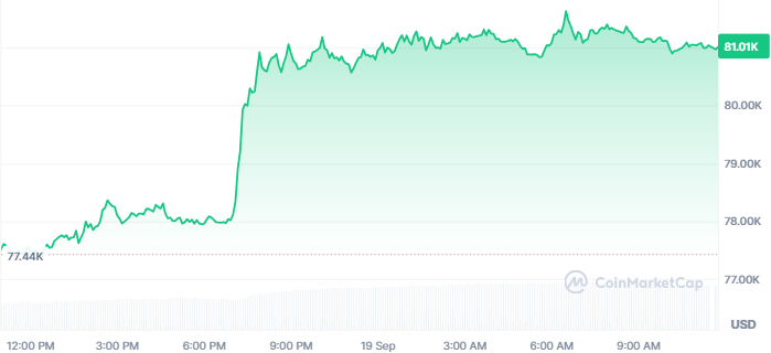 BTC Price Surges Past $81,000 BTC Price Surges Past $81,000