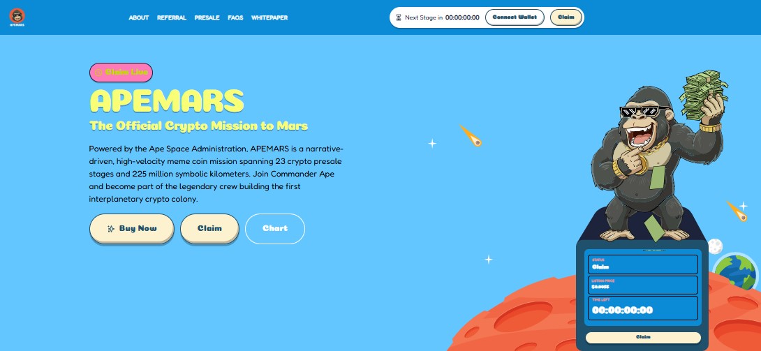 ApeMars official website