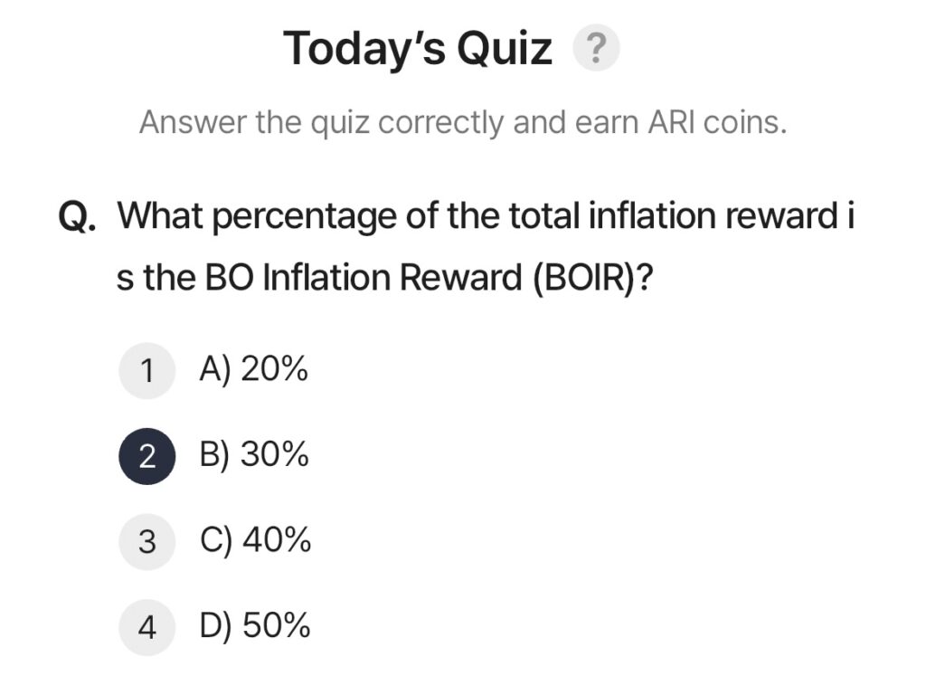 ARI Wallet Daily Quiz Answer 28 April 2025