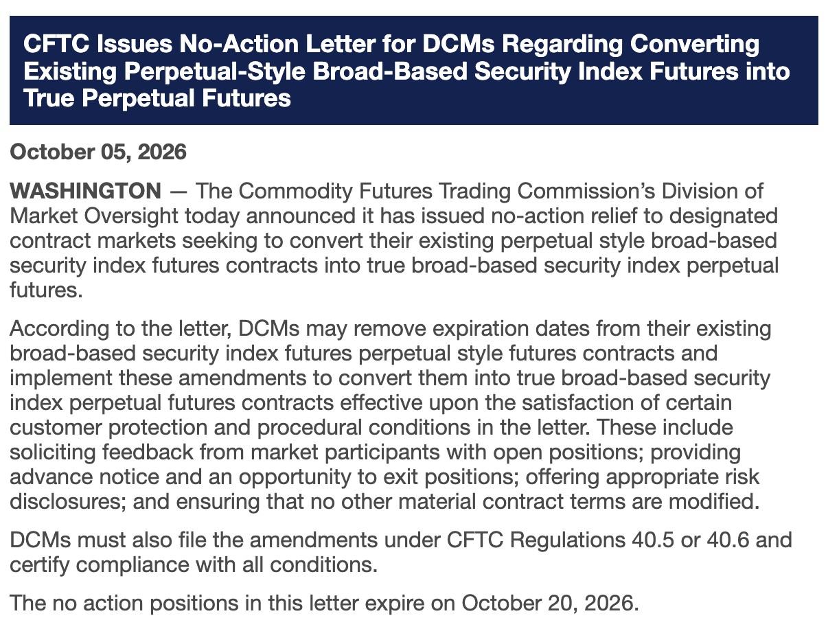 CFTC Press Release 