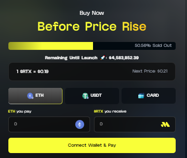 Remittix official presale dashboard