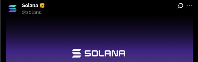 Solana Official X Post Solana Official X Post