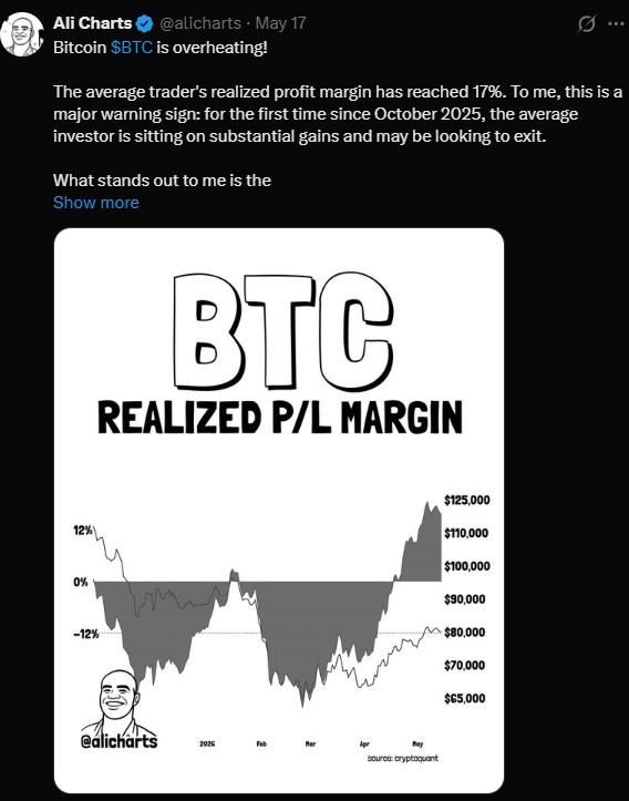 BTC Realized P/L Margin
