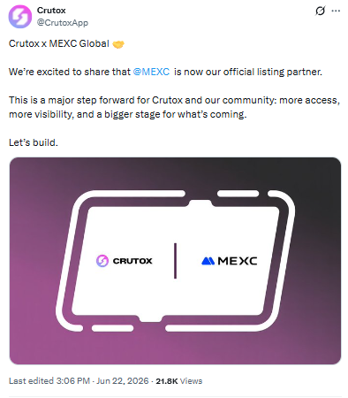  MEXC as the second confirmed exchange 