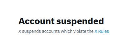 account suspended