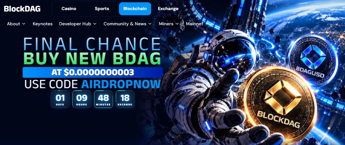 BlockDAG official website