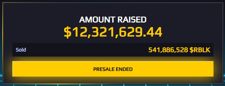 Rollblock Presale end Rollblock Presale end