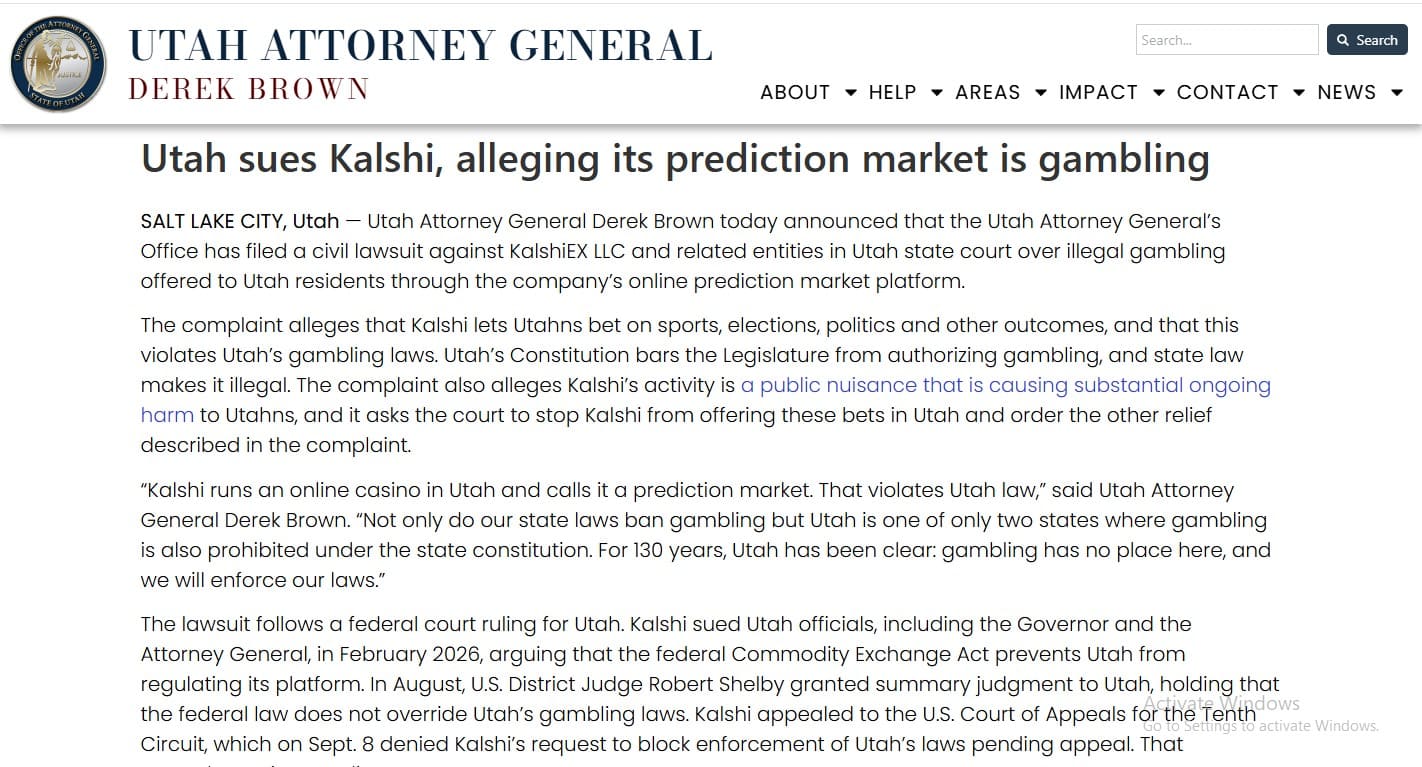 Utah Attorney General Utah Attorney General