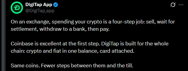 Digitap presale update X post Digitap presale update X post