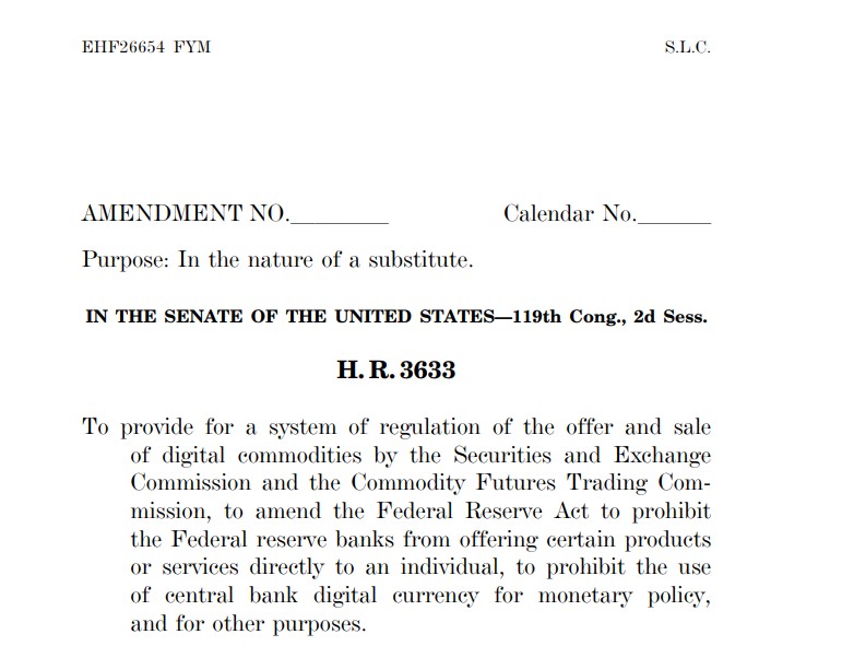 CLARITY Act News Today: New Updated Text Released