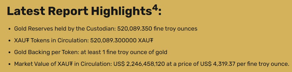 Tether Gold