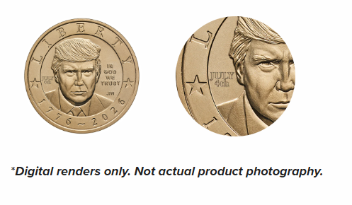 trump coin design